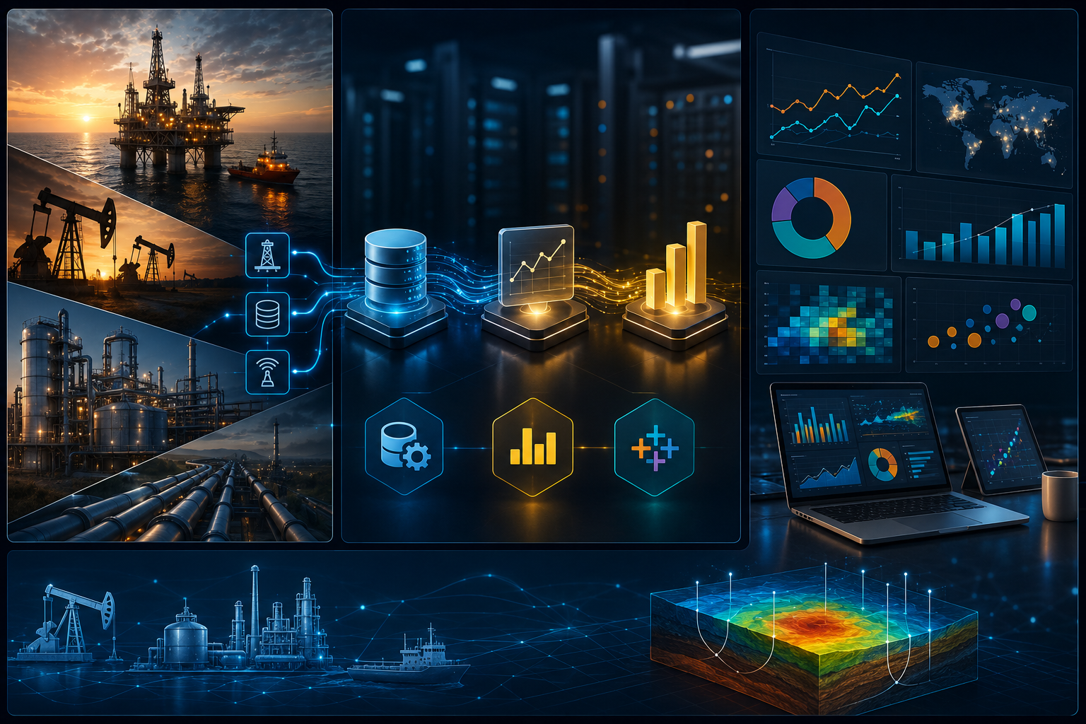 Integrated Insights: SQL, power BI and Tableau for Oil & Gas analytics